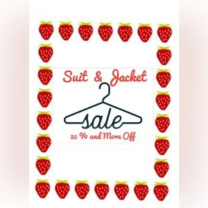 💥Best Suit/Jacket Sale Ever💥25% or More OFF